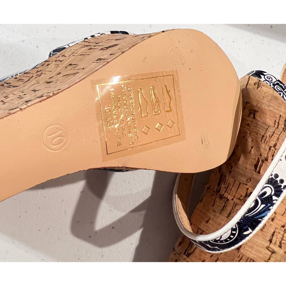 Shoedazzle Cork Platform 6" Wedge Peep Toe Shoes Size 8 NWT. - Picture 5 of 5